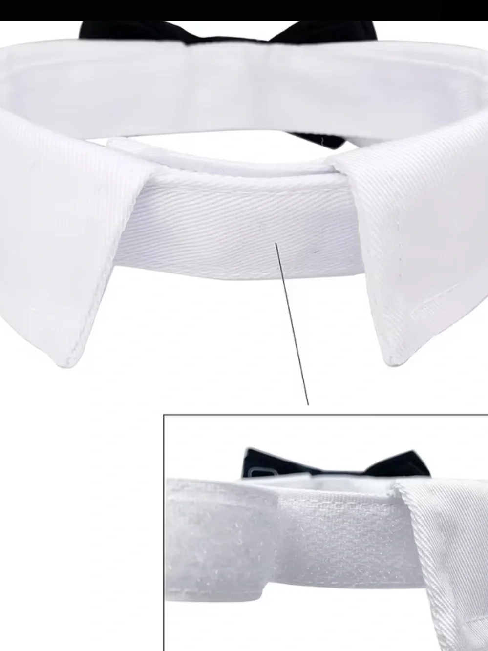 Pet Tie Collar for Cats and Small Dogs - Black or Red